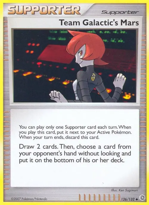 Team Galactic's Mars card art