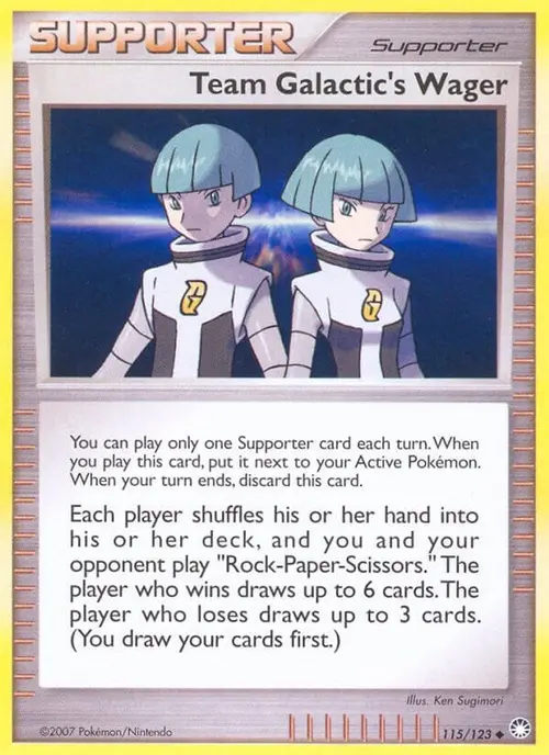 Team Galactic's Wager card art