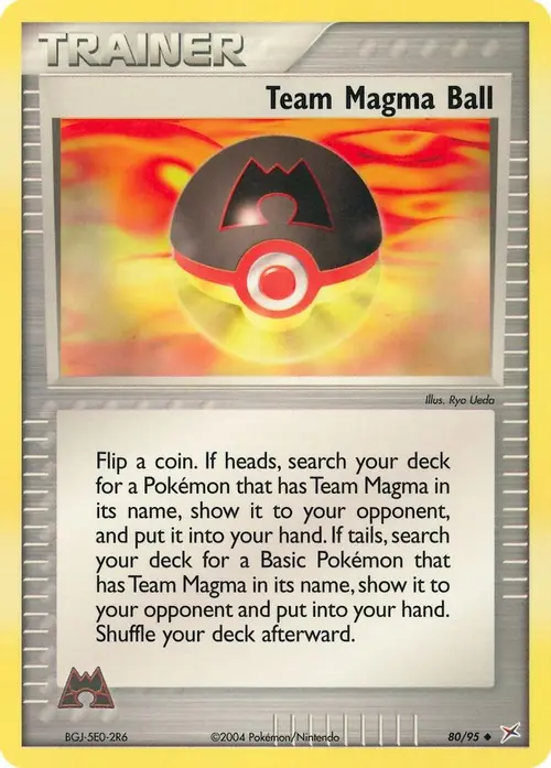 Team Magma Ball card art