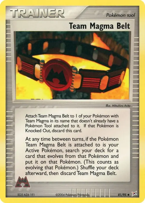 Team Magma Belt card art