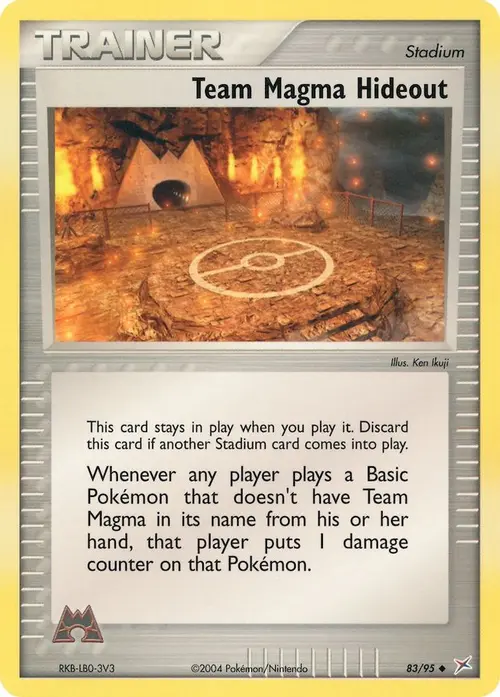 Team Magma Hideout card art