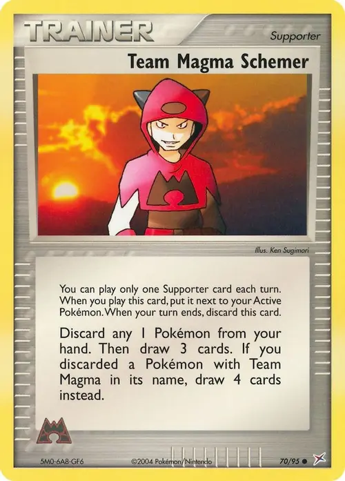 Team Magma Schemer card art