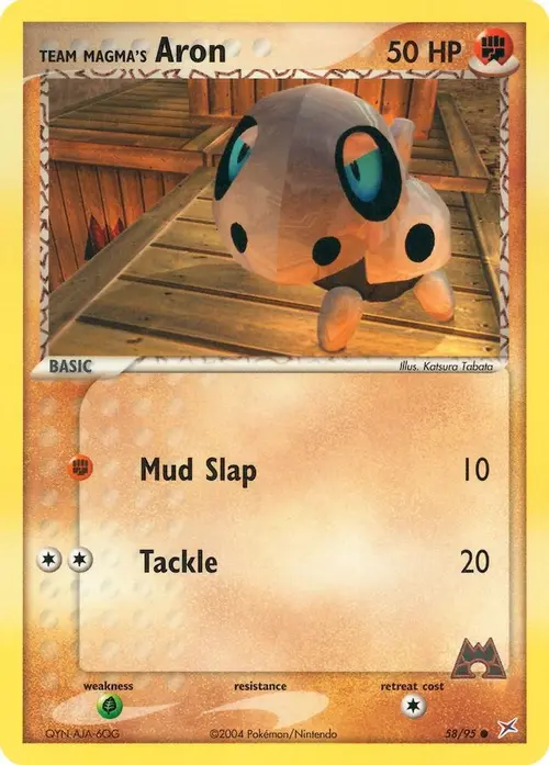 Team Magma's Aron - 58/95 card art