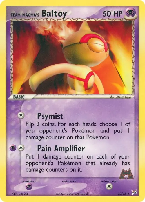 Team Magma's Baltoy - 32/95 card art