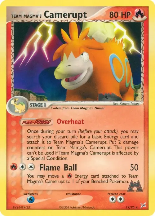 Team Magma's Camerupt card art