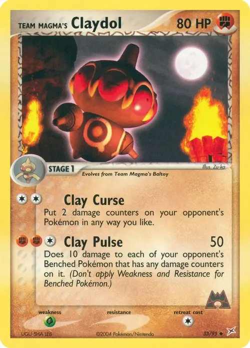 Team Magma's Claydol - 33/95 card art