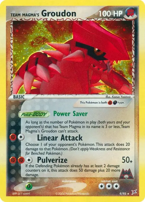 Team Magma's Groudon card art