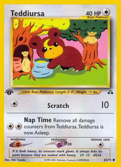 Teddiursa card art
