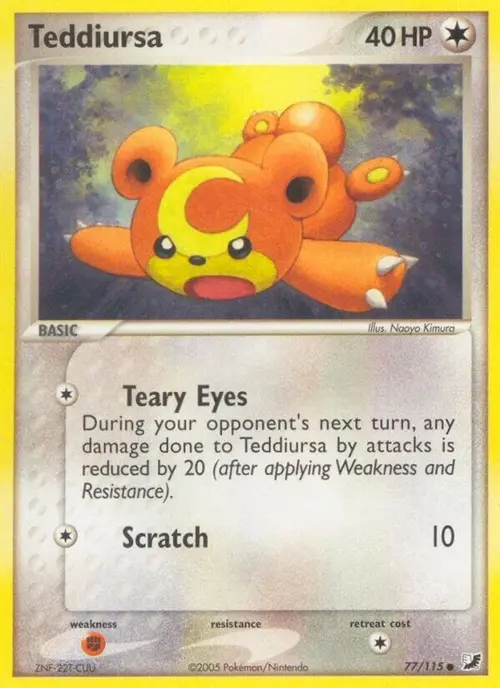 Teddiursa card art