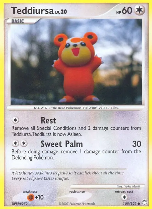 Teddiursa card art