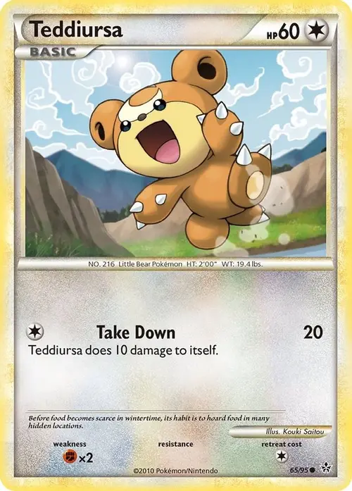 Teddiursa card art