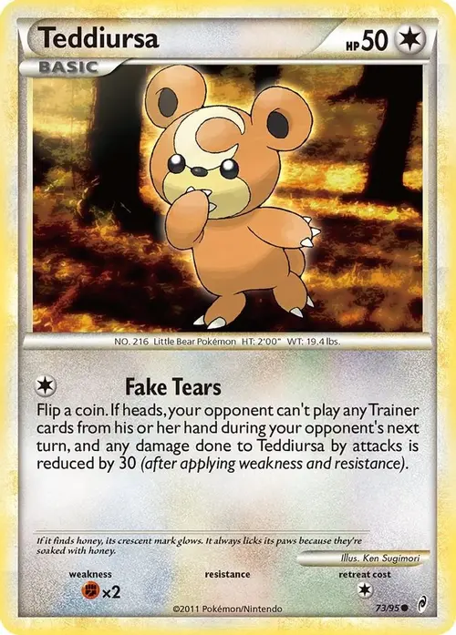 Teddiursa card art