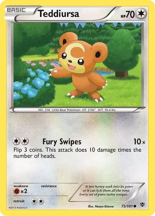Teddiursa card art