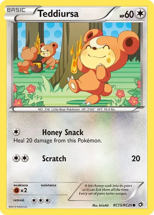 Teddiursa card art