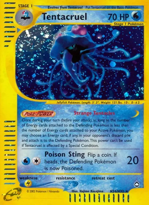 Tentacruel (H26) card art