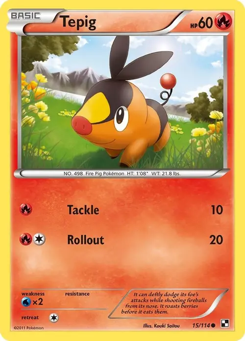 Tepig (15) card art