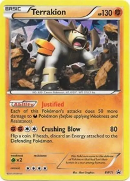 Terrakion - BW71 card art