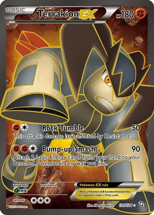 Terrakion EX (121 Full Art) card art