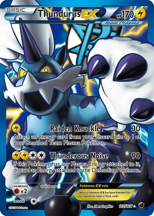 Thundurus EX (Team Plasma) (110 Full Art) card art