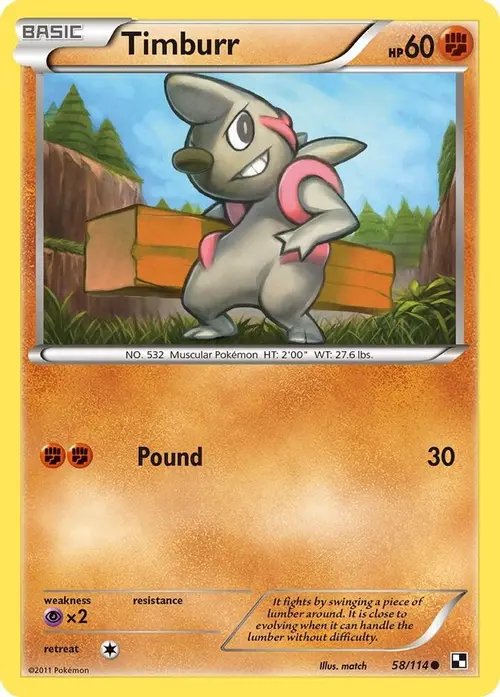 Timburr (58) card art