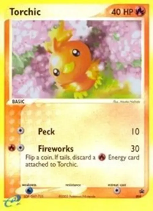 Torchic - 008 (e-League) card art