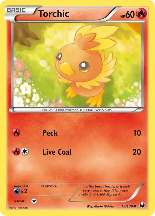 Torchic (15) card art
