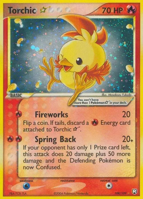 Torchic Star card art