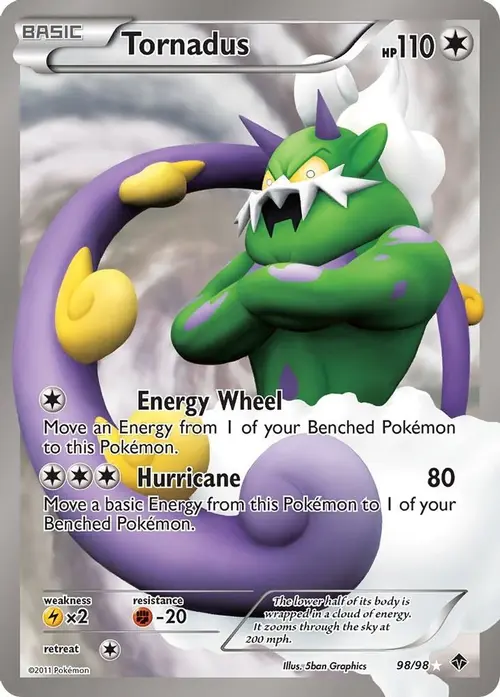 Tornadus (98 Full Art) card art