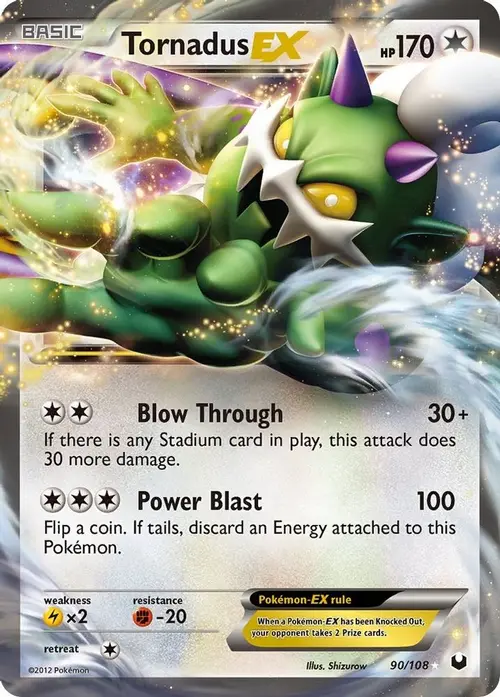 Tornadus EX card art