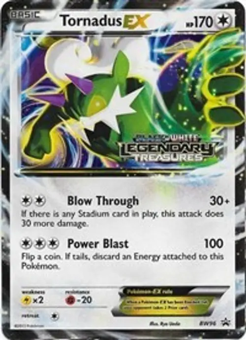 Tornadus EX - BW96 (Prerelease) card art