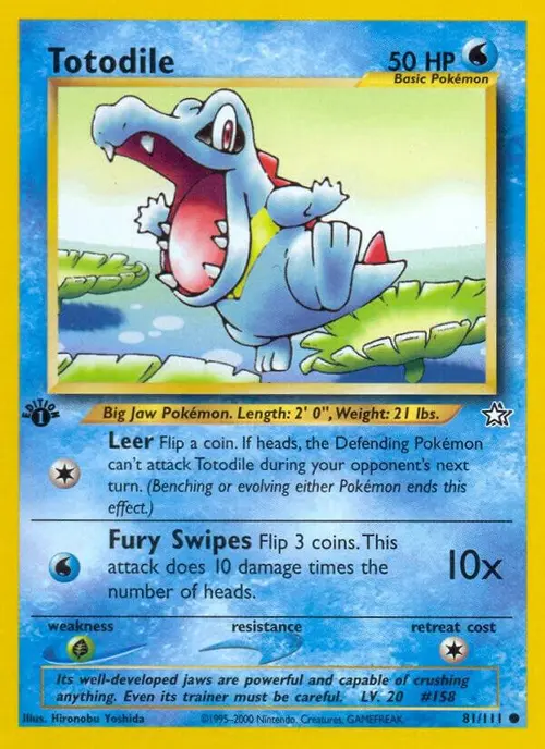 Totodile (81) card art