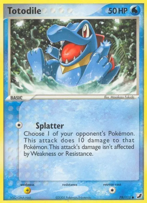Totodile card art