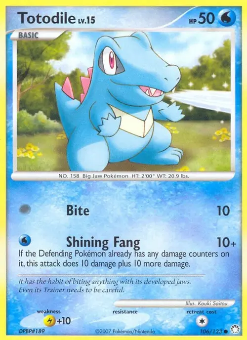 Totodile card art
