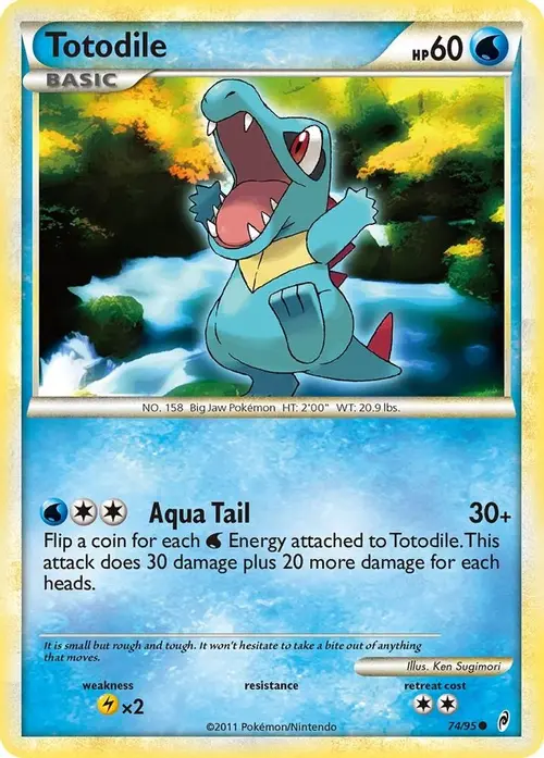 Totodile card art