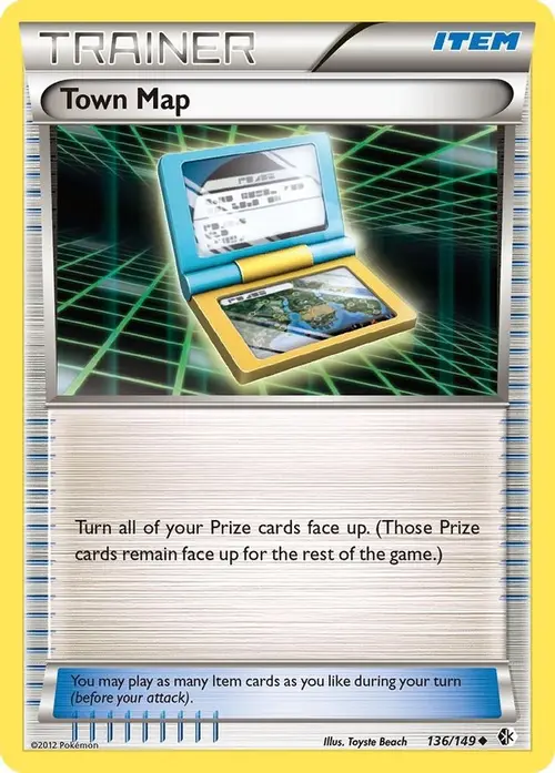 Town Map card art