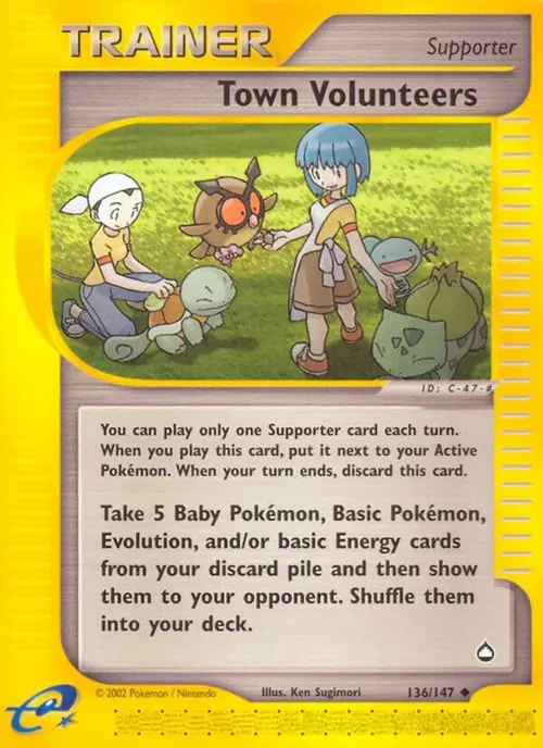 Town Volunteers card art