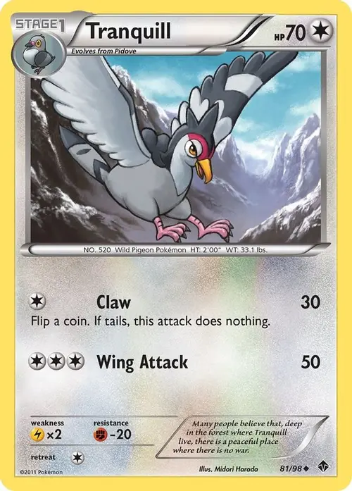 Tranquill card art