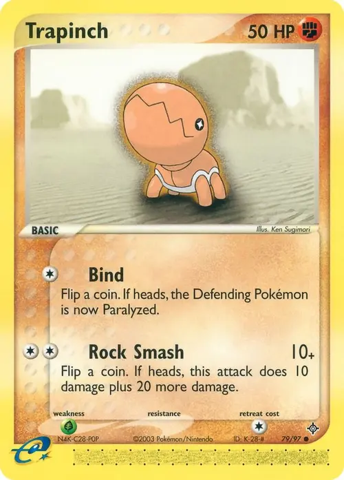 Trapinch - 79/97 card art