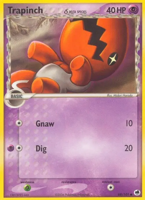 Trapinch - 068/101 (Delta Species) card art