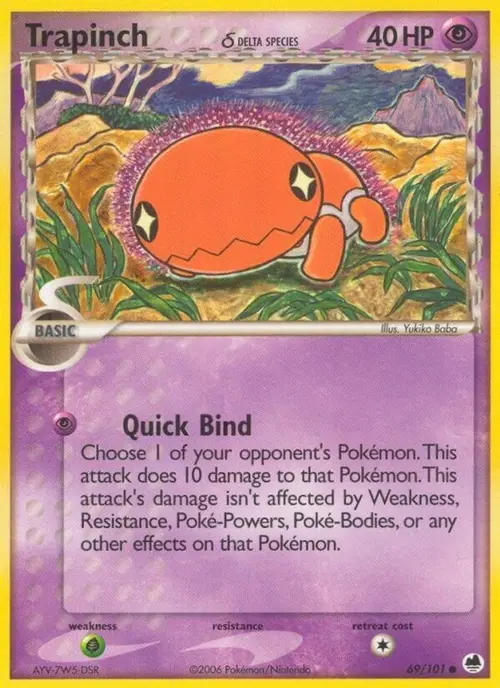 Trapinch - 069/101 (Delta Species) card art