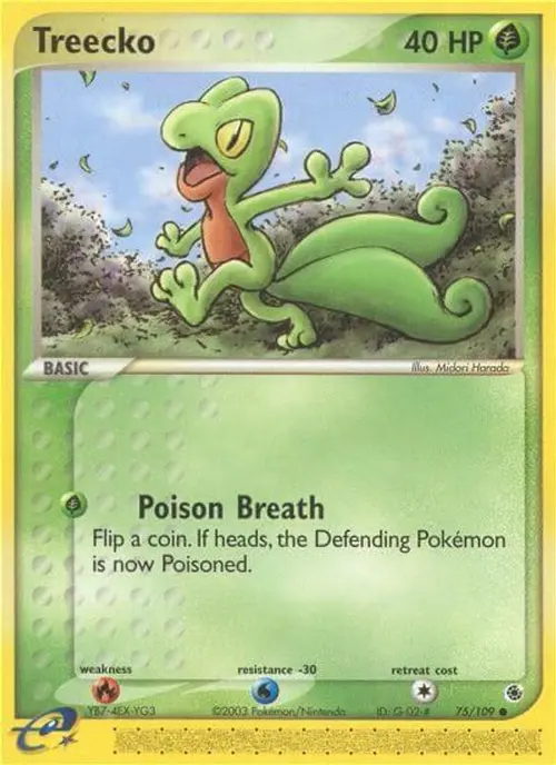 Treecko - 75/109 card art