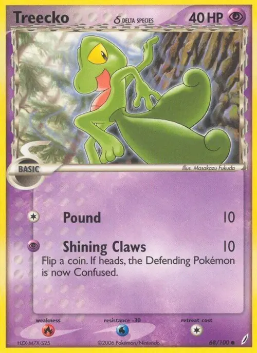 Treecko (Delta Species) card art