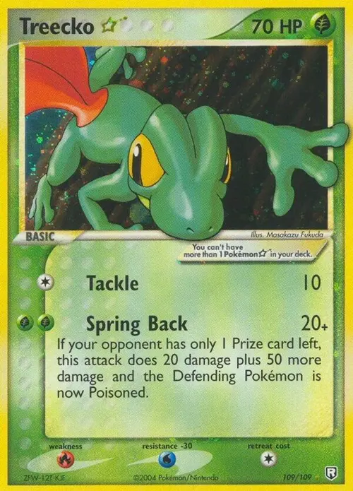 Treecko Star card art