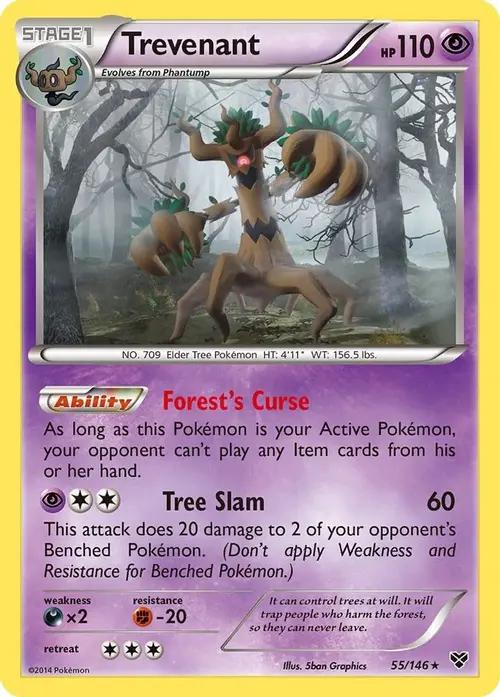 Trevenant card art