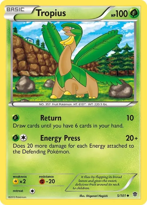 Tropius card art