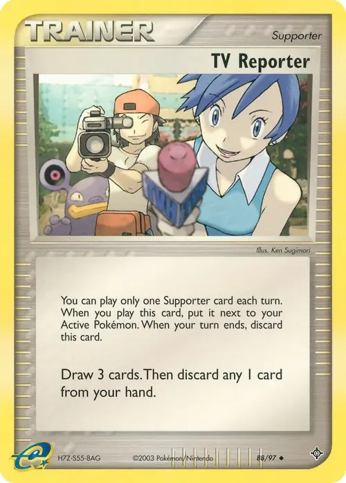 TV Reporter card art