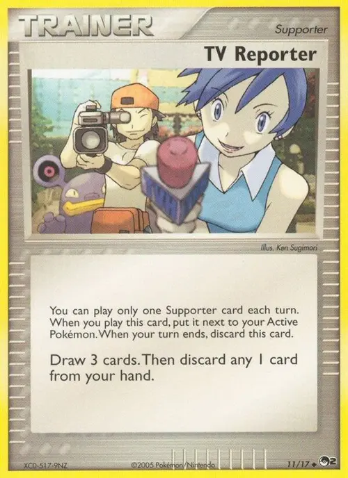 TV Reporter card art