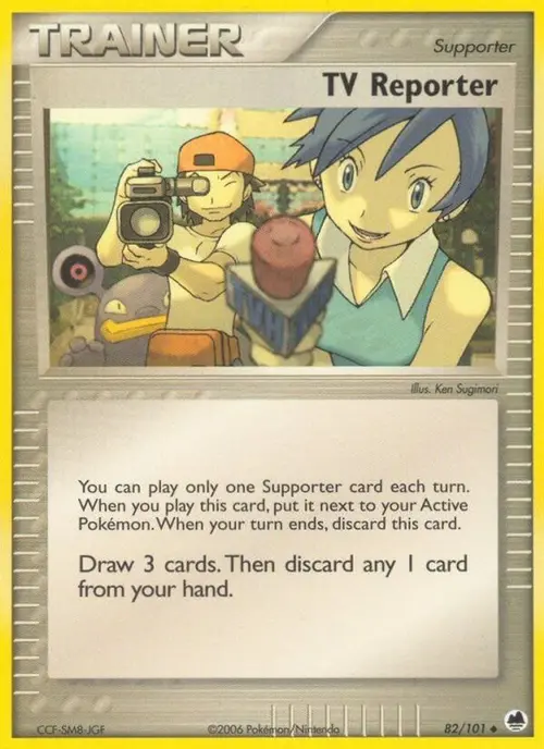 TV Reporter card art