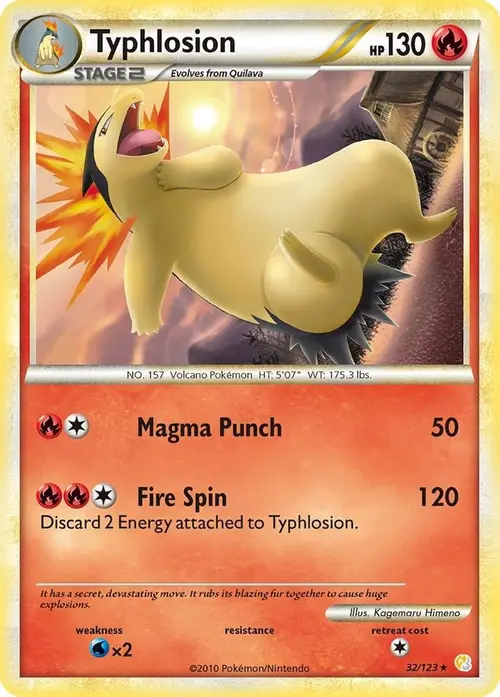 Typhlosion card art