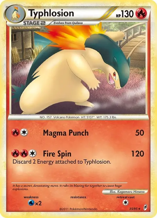 Typhlosion card art